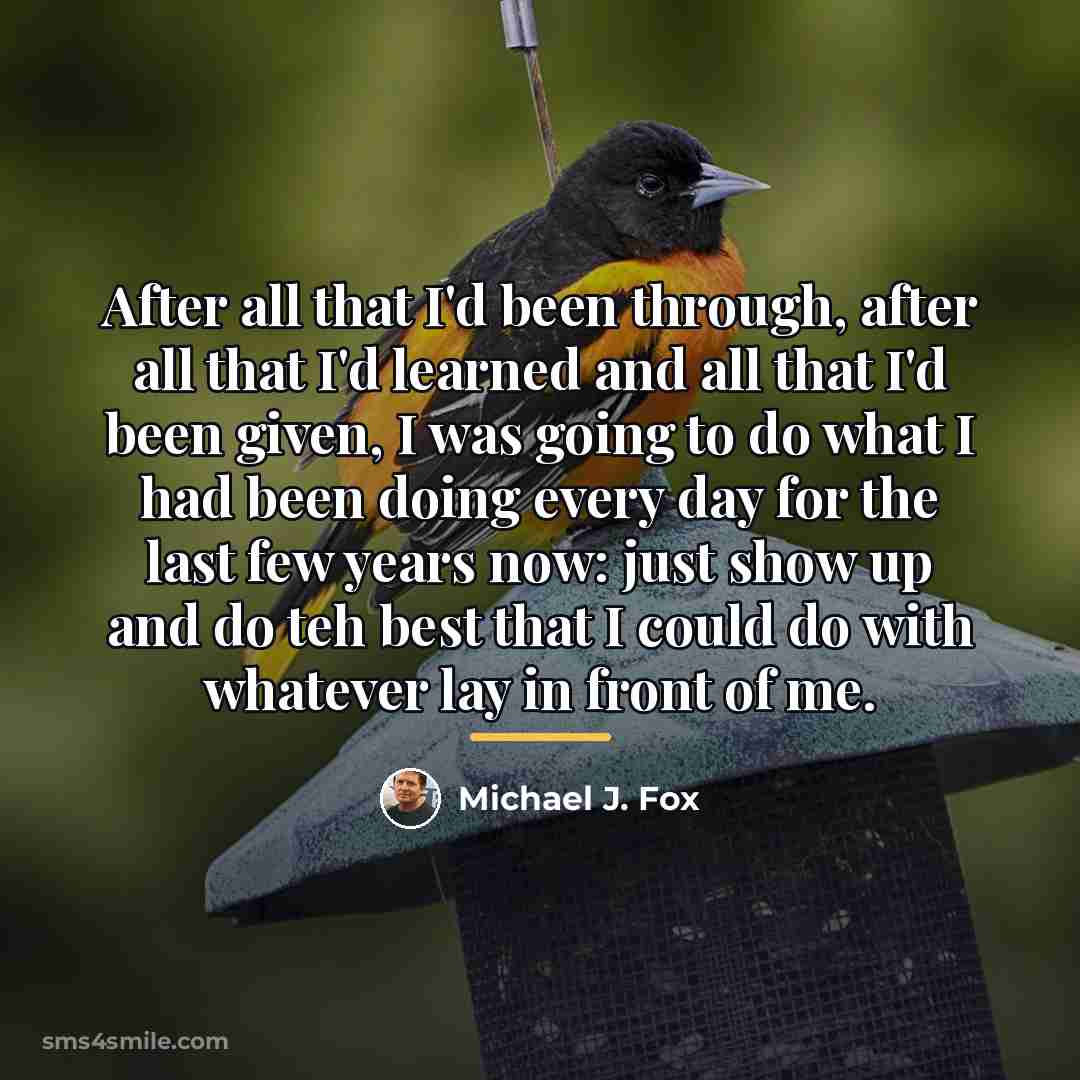 “After all that I'd been through, after all that I'd…” quote by Michael J. Fox