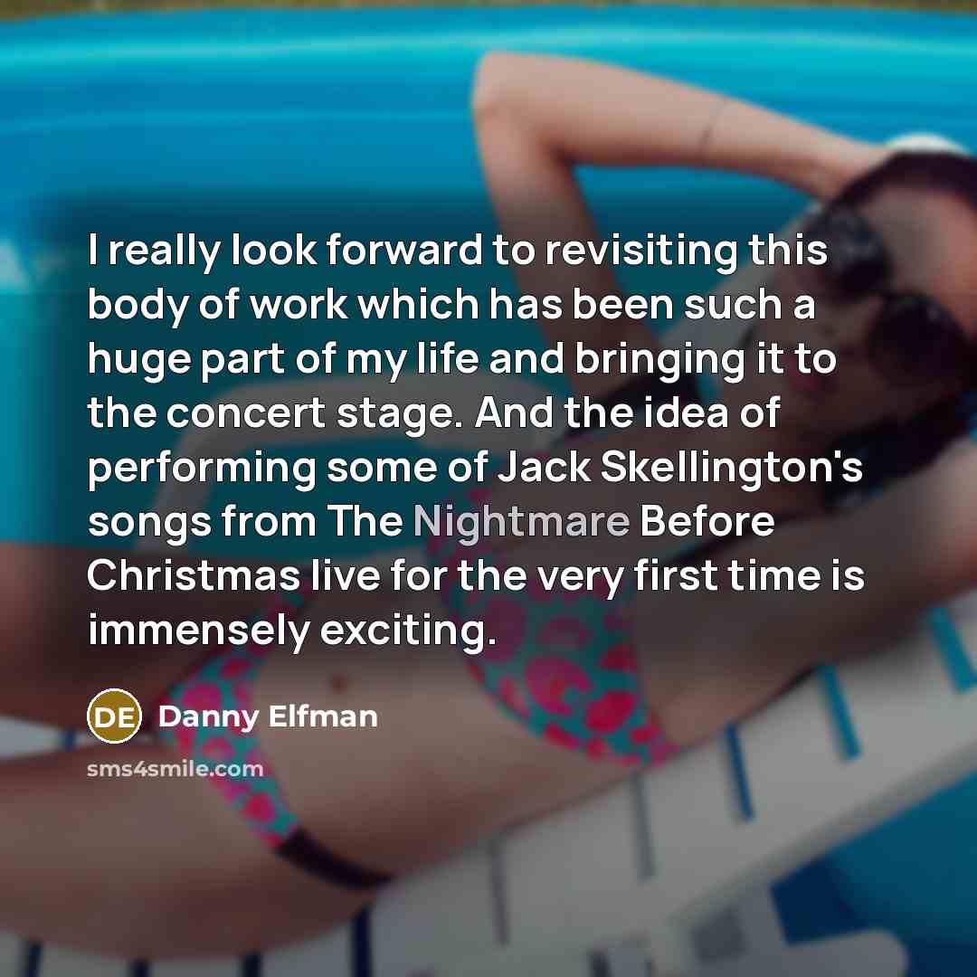 “I really look forward to revisiting this body of work…” quote by Danny Elfman