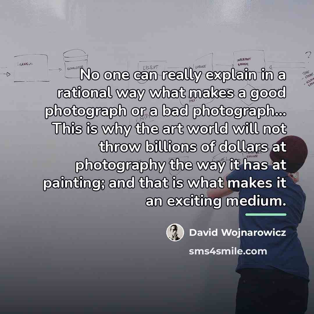 “No one can really explain in a rational way what…” quote by David Wojnarowicz