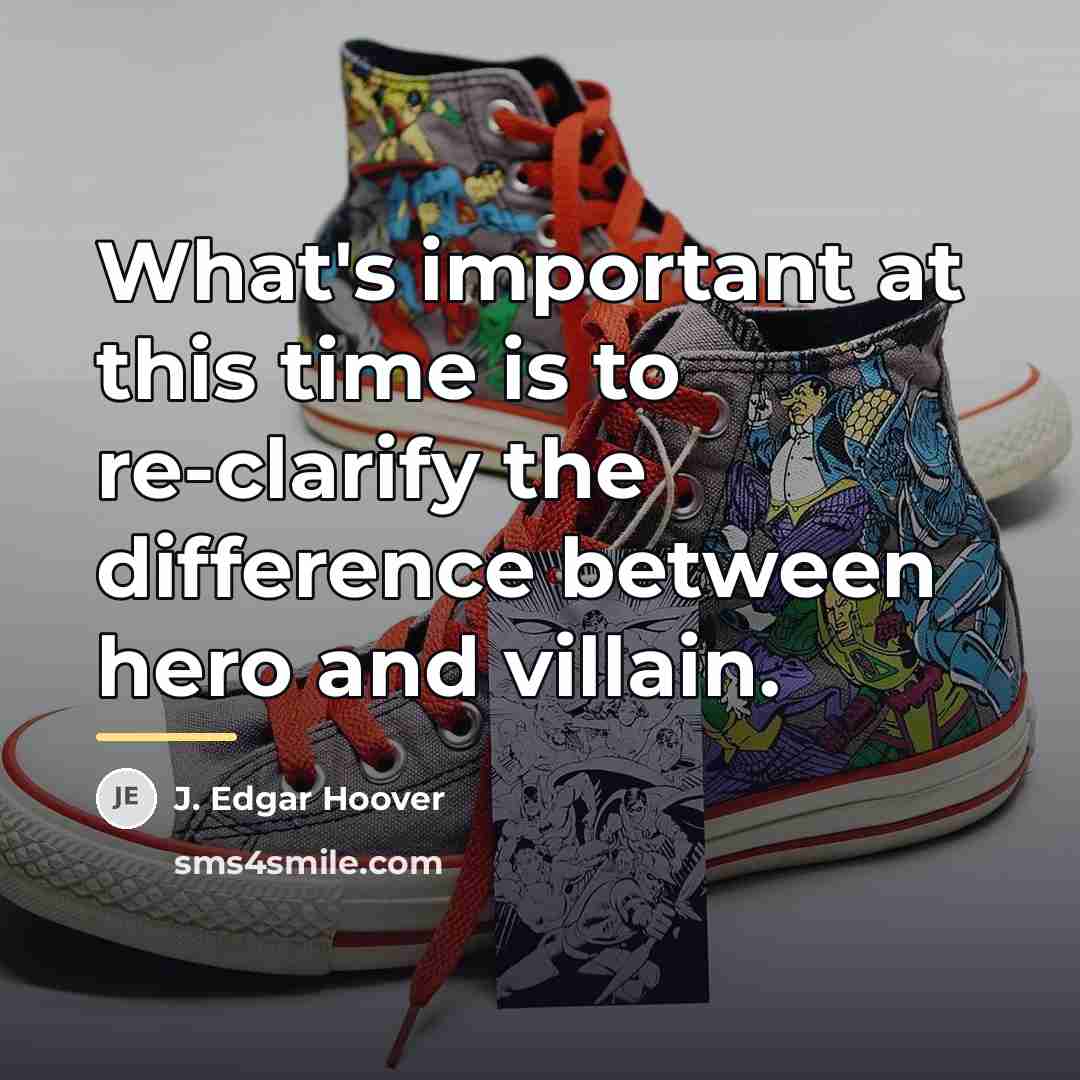 “What's important at this time is to re-clarify the difference…” quote by J. Edgar Hoover