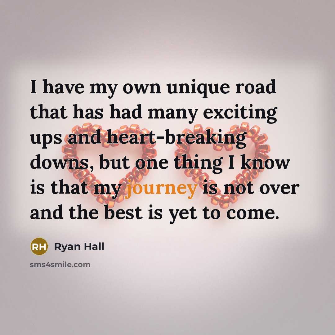 “I have my own unique road that has had many…” quote by Ryan Hall