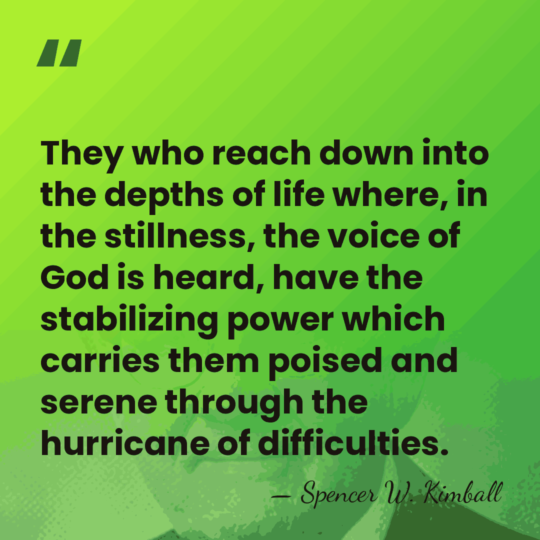 They who reach down into the depths of life where, in the&hellip; - Spencer W. Kimball