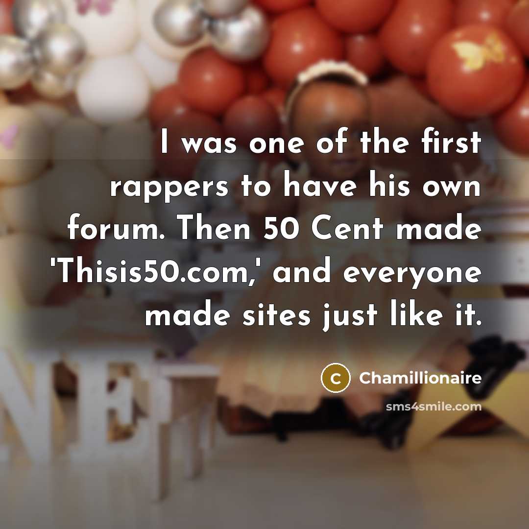 “I was one of the first rappers to have his…” quote by Chamillionaire
