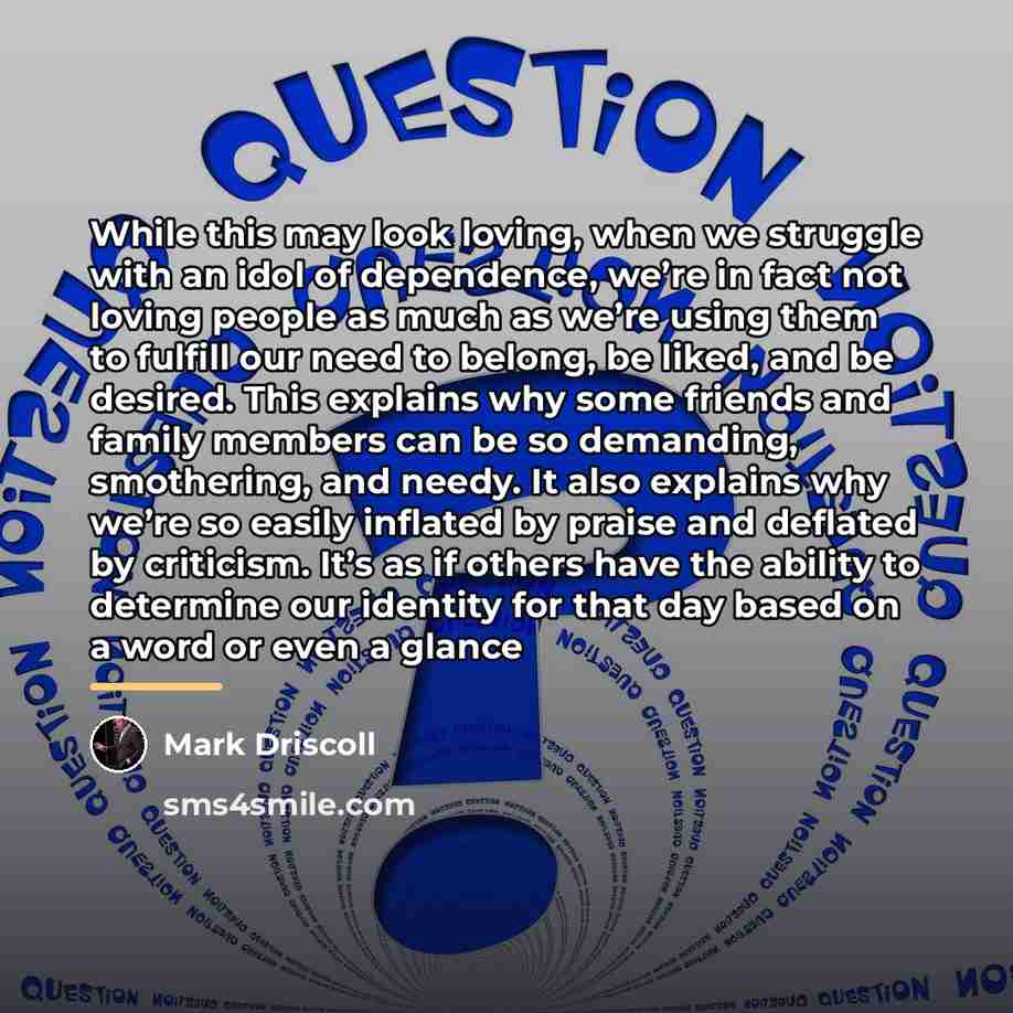 “While this may look loving, when we struggle with an…” quote by Mark Driscoll
