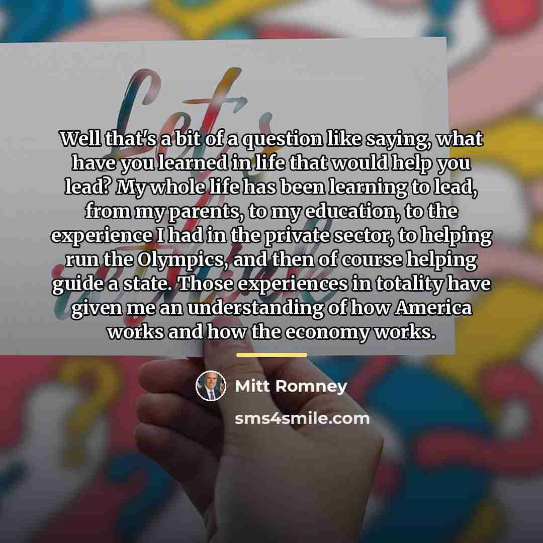 “Well that's a bit of a question like saying, what…” quote by Mitt Romney
