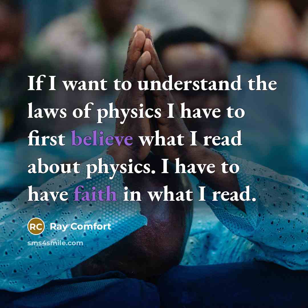 “If I want to understand the laws of physics I…” quote by Ray Comfort