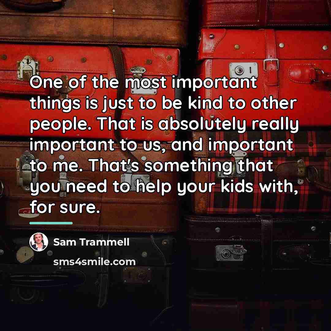 “One of the most important things is just to be…” quote by Sam Trammell