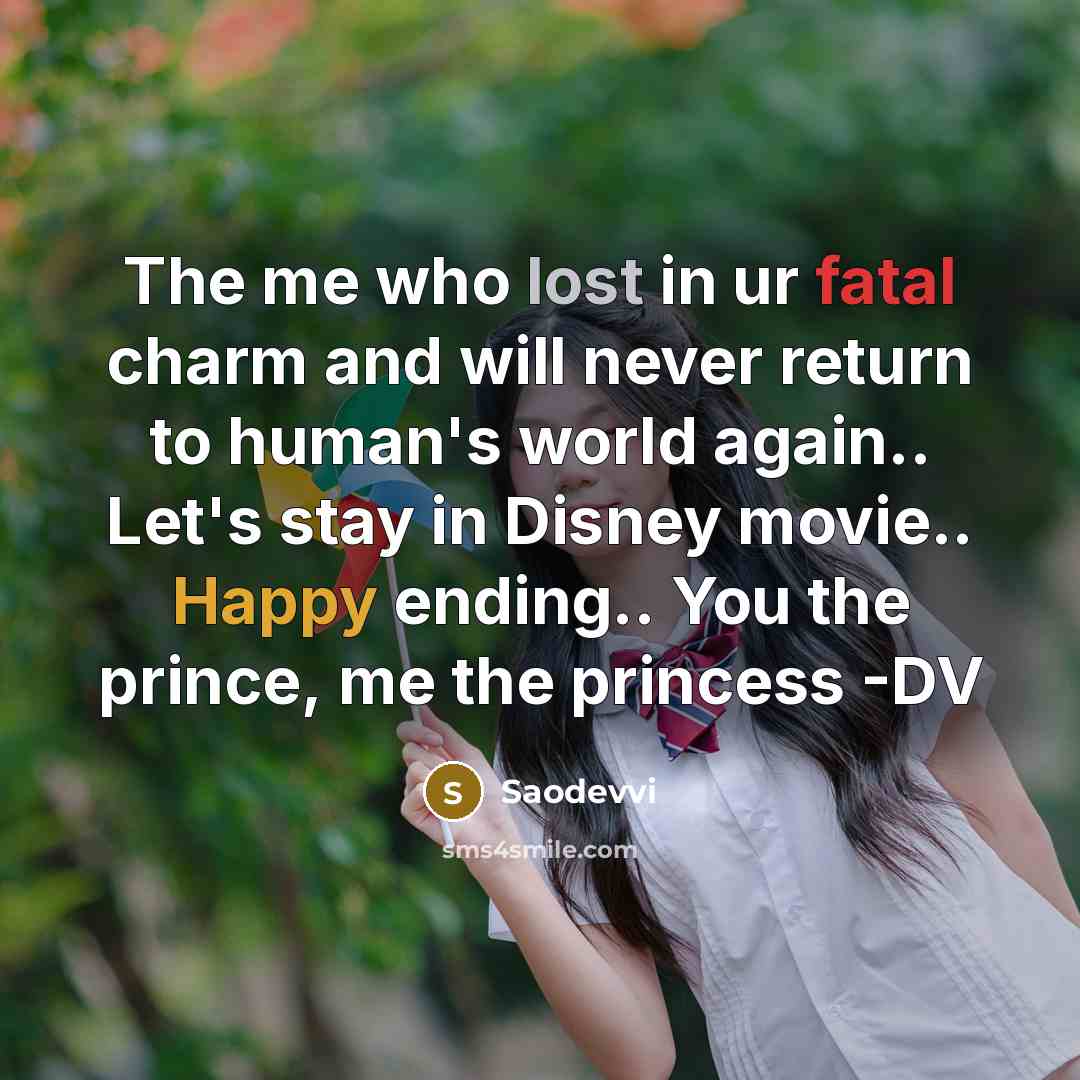 “The me who lost in ur fatal charm and will…” quote by Saodevvi