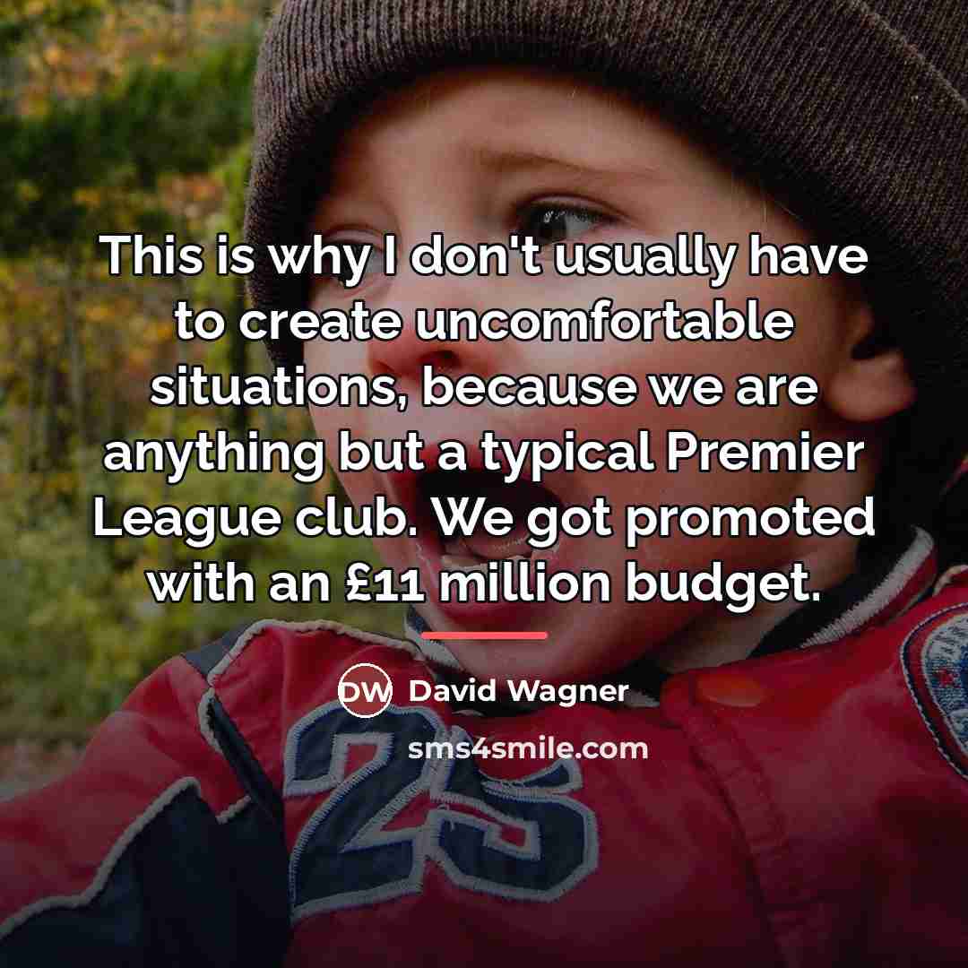 “This is why I don't usually have to create uncomfortable…” quote by David Wagner