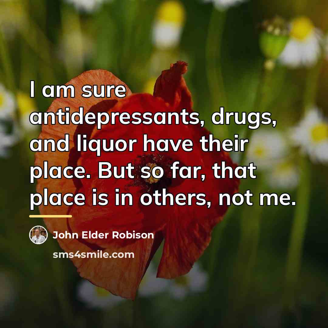 “I am sure antidepressants, drugs, and liquor have their place.…” quote by John Elder Robison