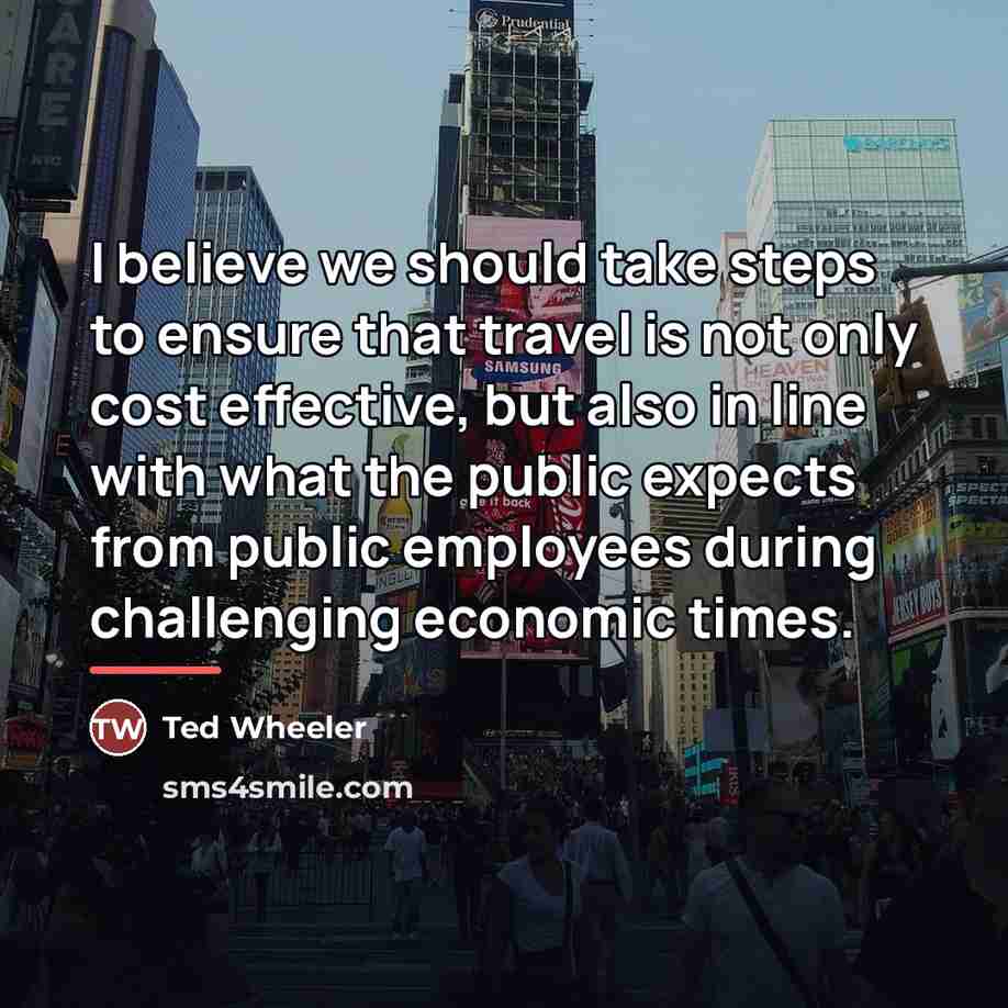 “I believe we should take steps to ensure that travel…” quote by Ted Wheeler