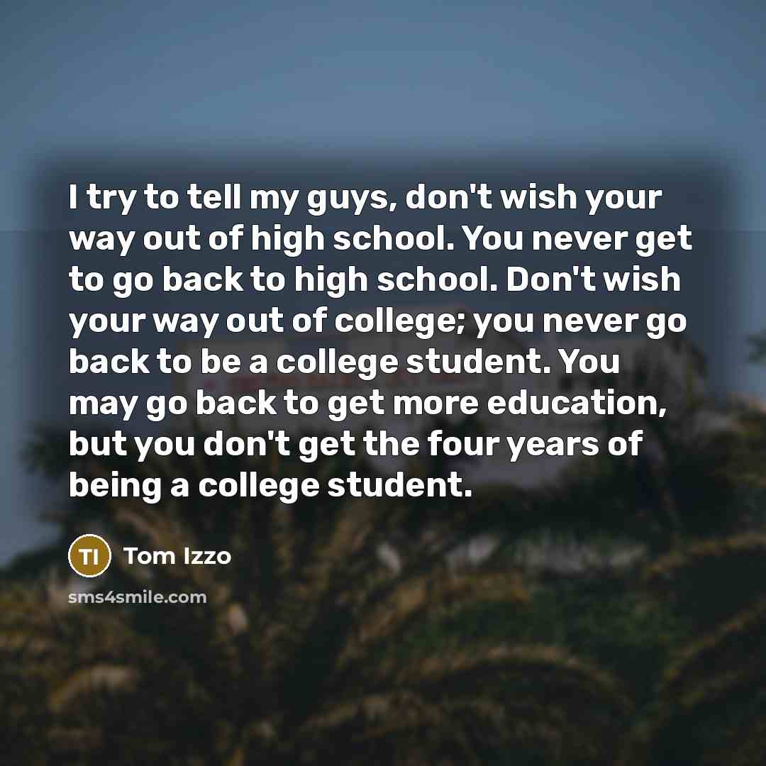 “I try to tell my guys, don't wish your way…” quote by Tom Izzo