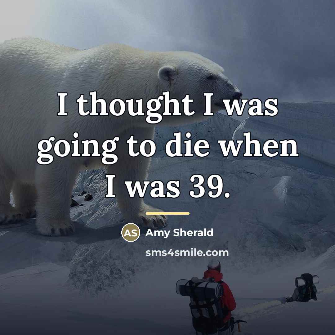 “I thought I was going to die when I was…” quote by Amy Sherald
