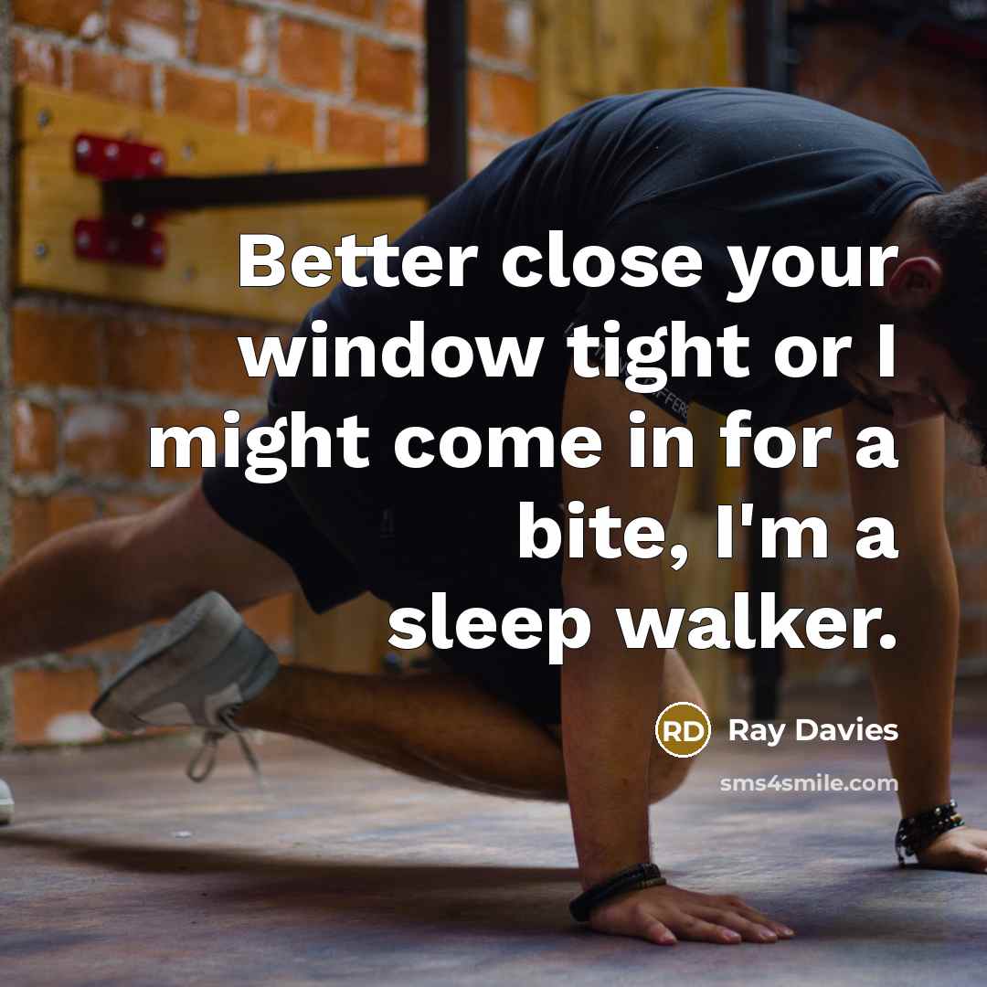 “Better close your window tight or I might come in…” quote by Ray Davies