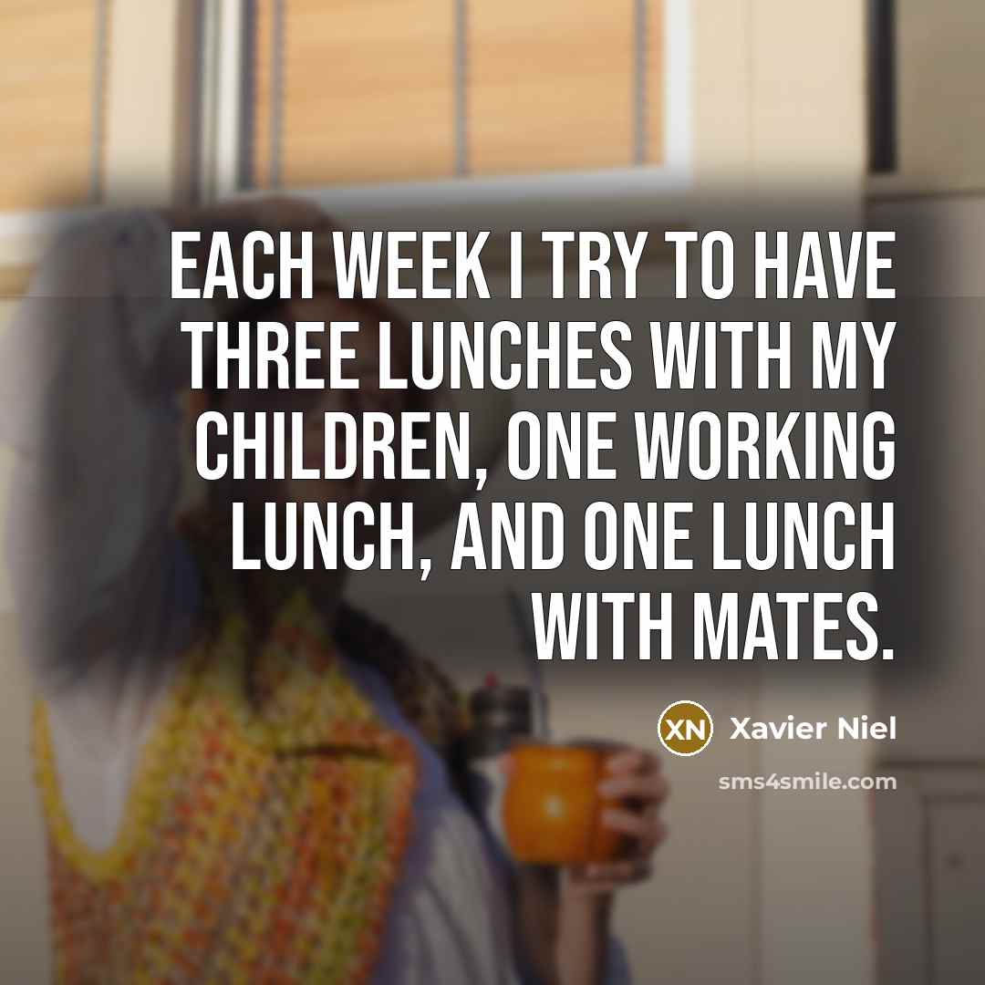 “Each week I try to have three lunches with my…” quote by Xavier Niel