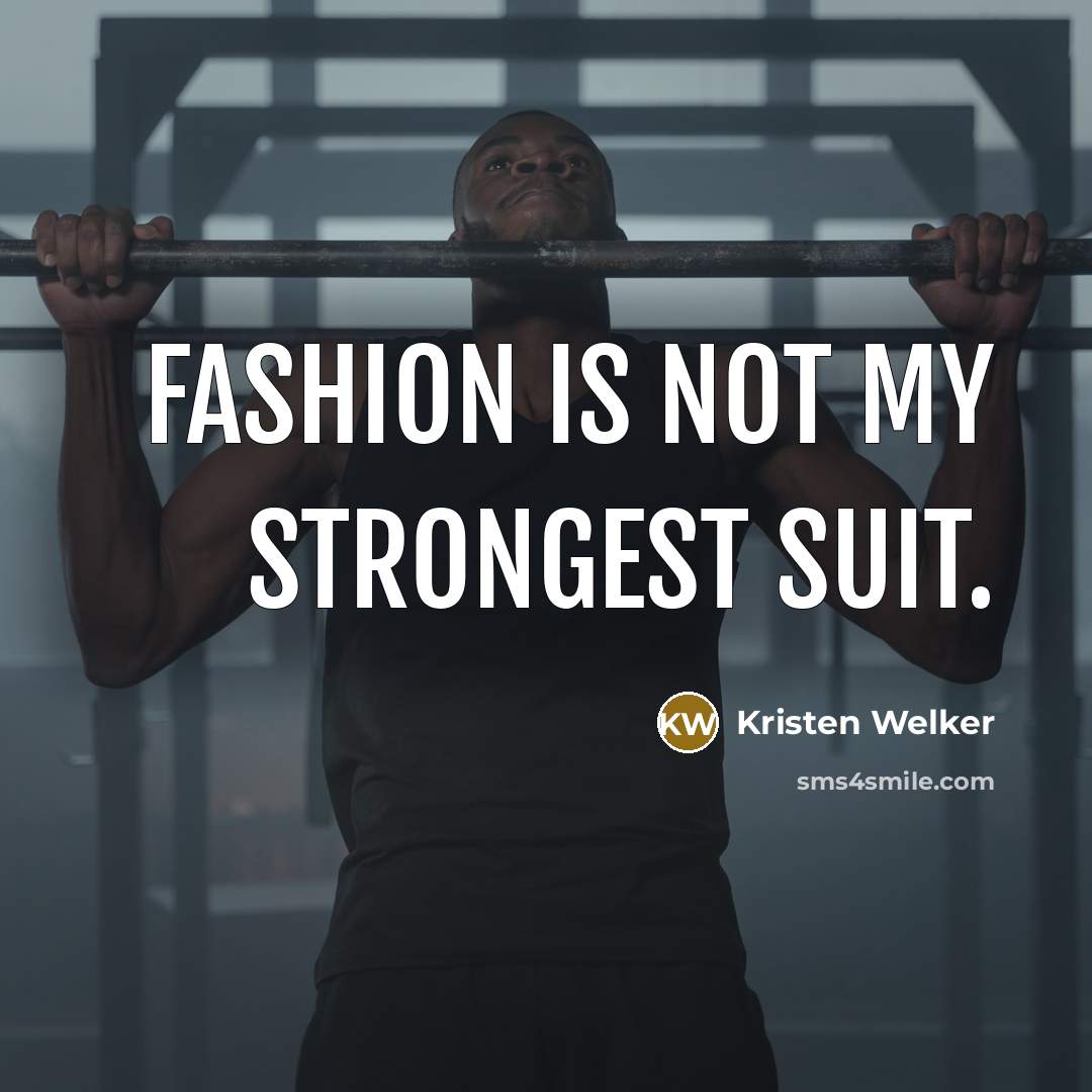 “Fashion is not my strongest suit.…” quote by Kristen Welker
