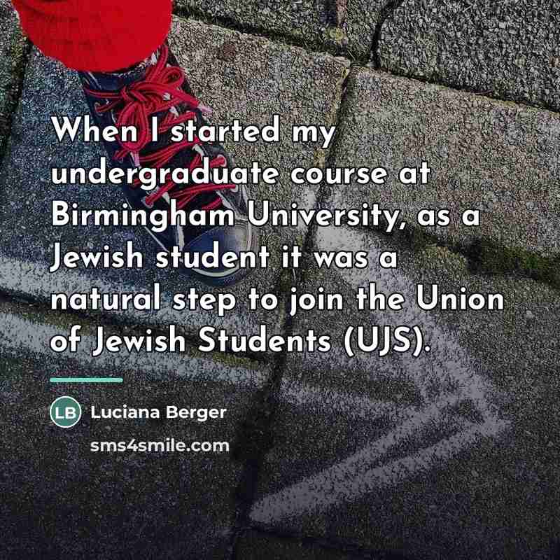 “When I started my undergraduate course at Birmingham University, as…” quote by Luciana Berger