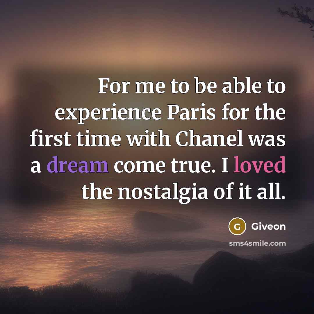 “For me to be able to experience Paris for the…” quote by Giveon