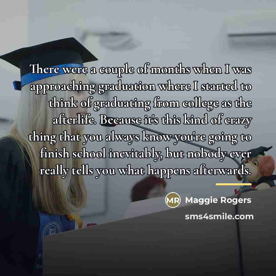 “There were a couple of months when I was approaching…” quote by Maggie Rogers