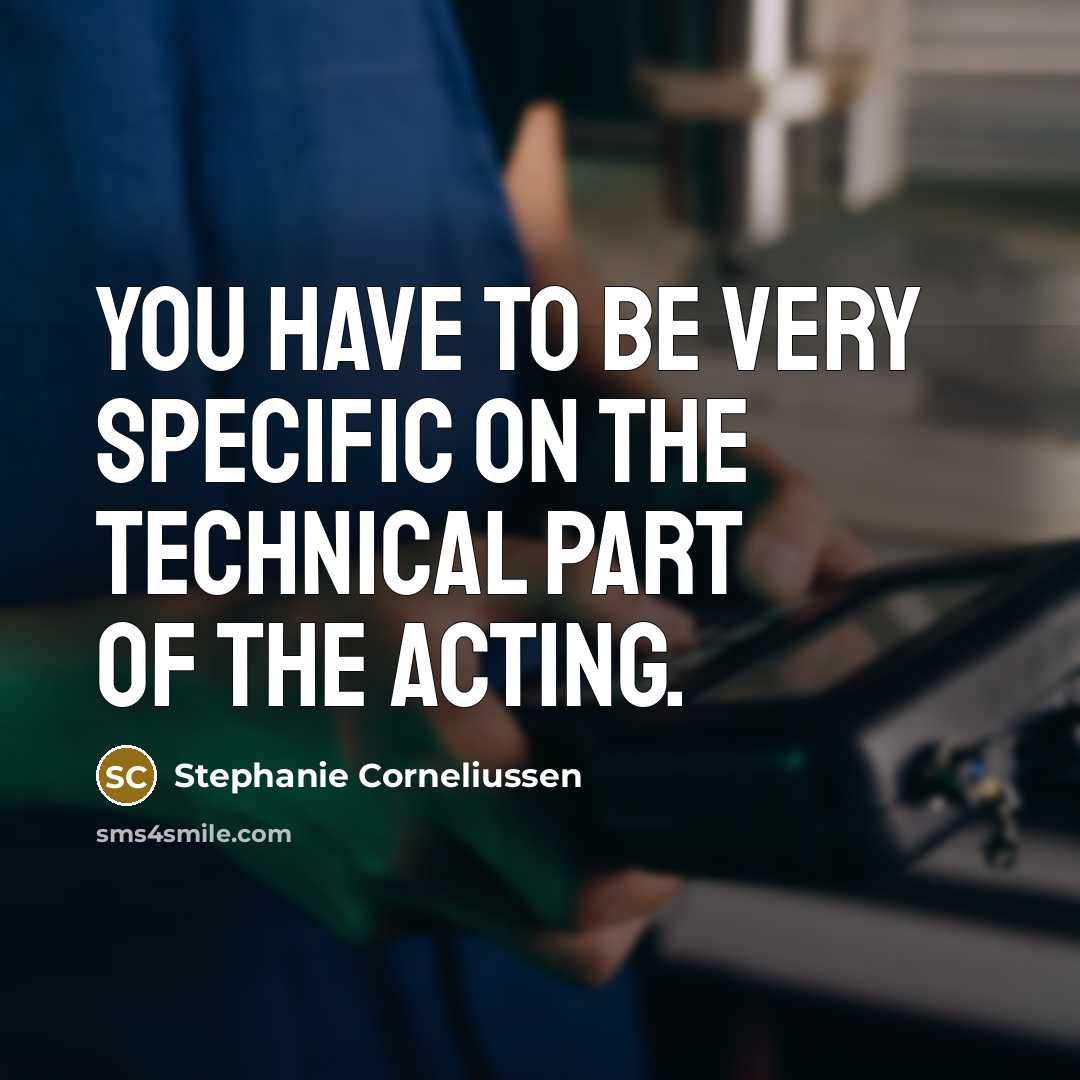 “You have to be very specific on the technical part…” quote by Stephanie Corneliussen