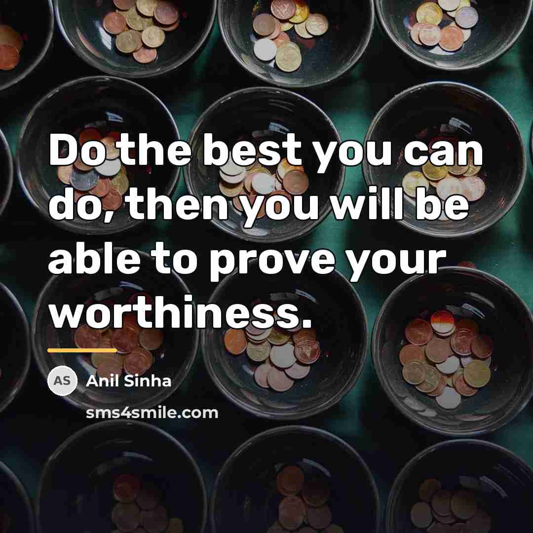 “Do the best you can do, then you will be…” quote by Anil Sinha