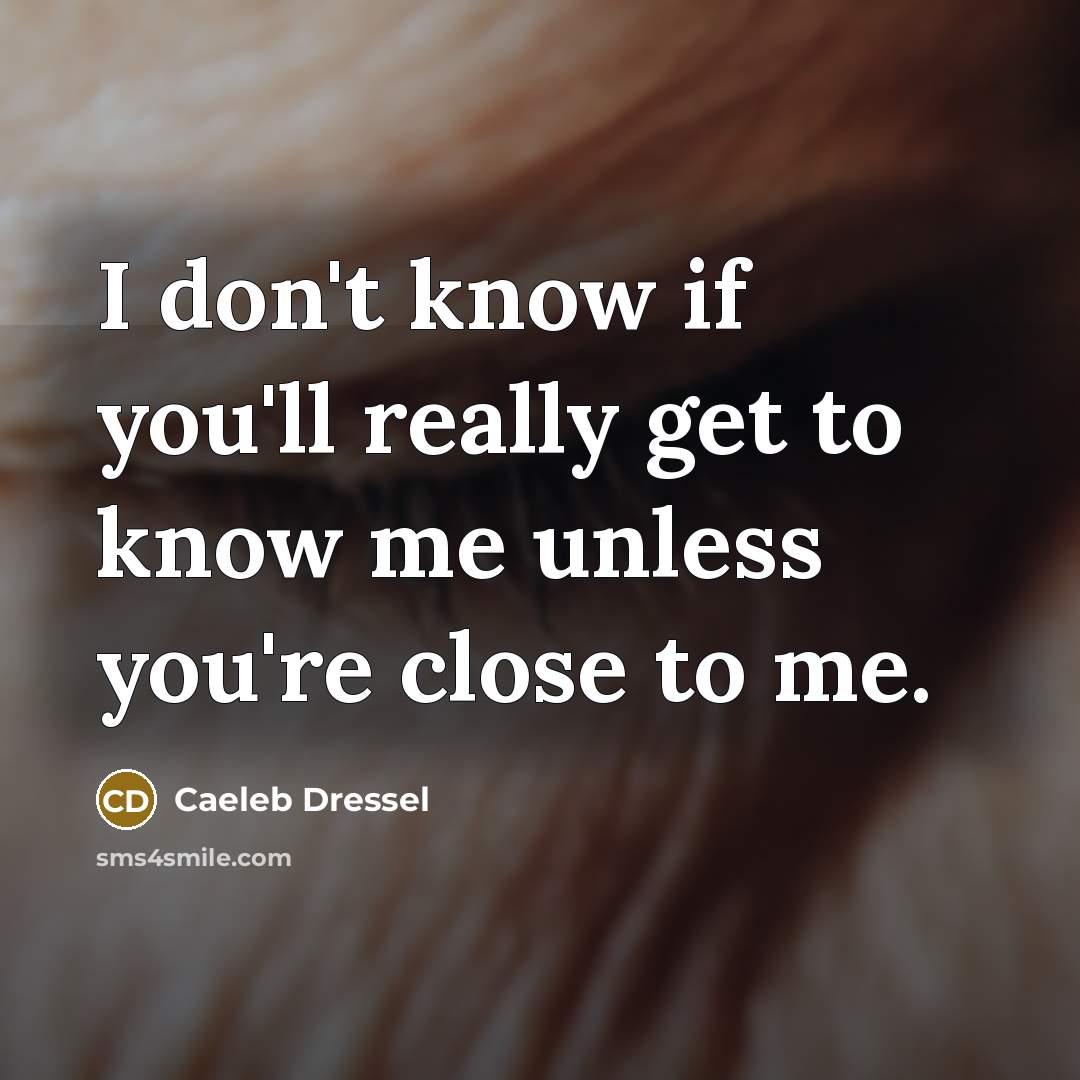 “I don't know if you'll really get to know me…” quote by Caeleb Dressel