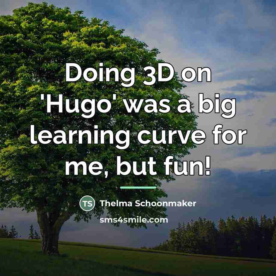“Doing 3D on 'Hugo' was a big learning curve for…” quote by Thelma Schoonmaker