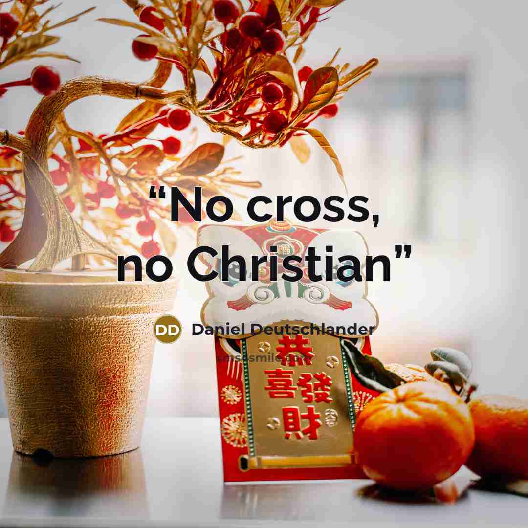 “No cross, no Christian” quote by Daniel Deutschlander