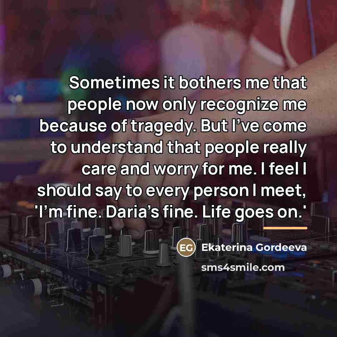 “Sometimes it bothers me that people now only recognize me…” quote by Ekaterina Gordeeva