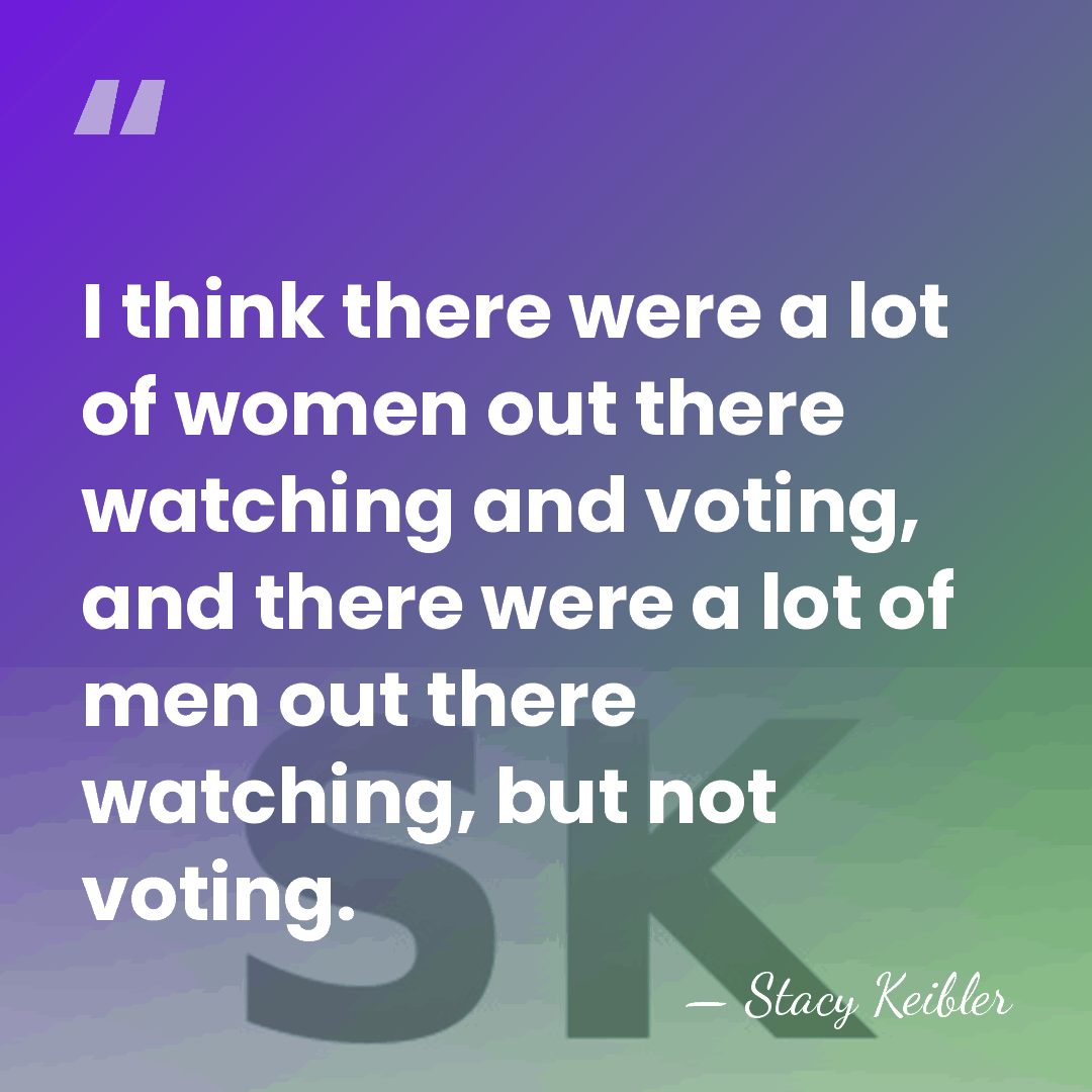 I think there were a lot of women out there watching and&hellip; - Stacy Keibler