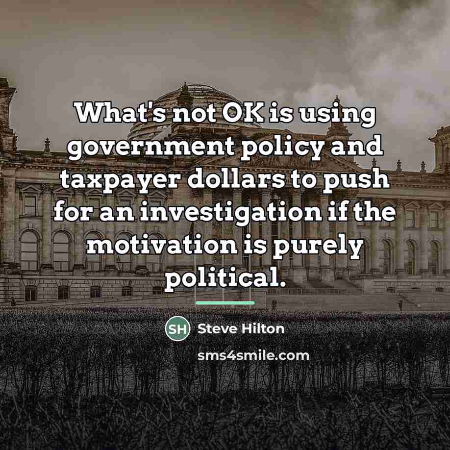 “What's not OK is using government policy and taxpayer dollars…” quote by Steve Hilton