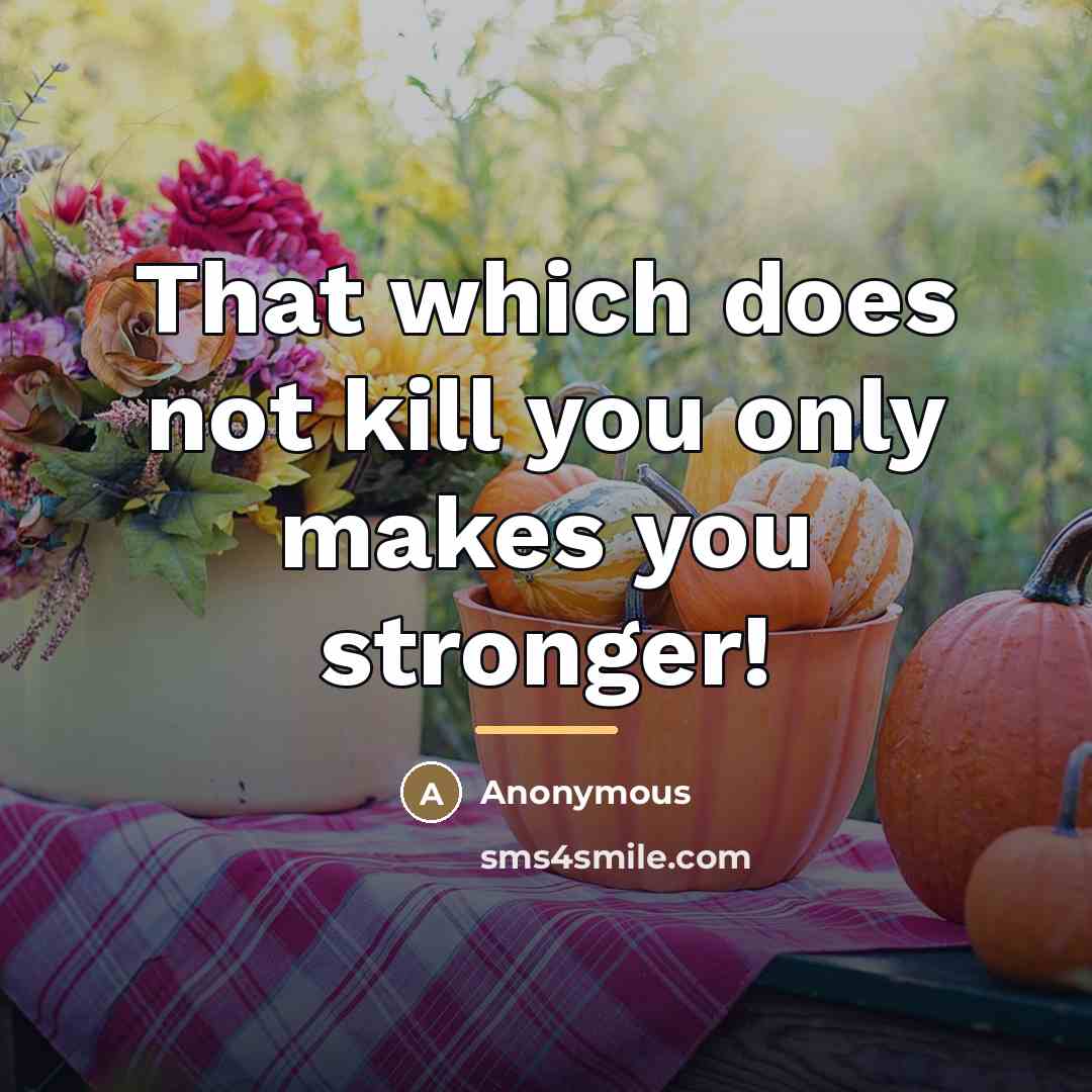 “That which does not kill you only makes you stronger!…” quote by Anonymous