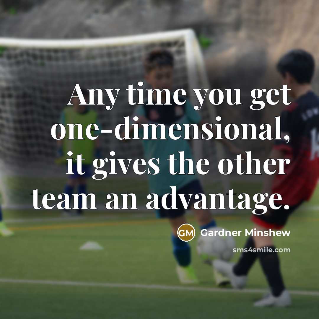 “Any time you get one-dimensional, it gives the other team…” quote by Gardner Minshew