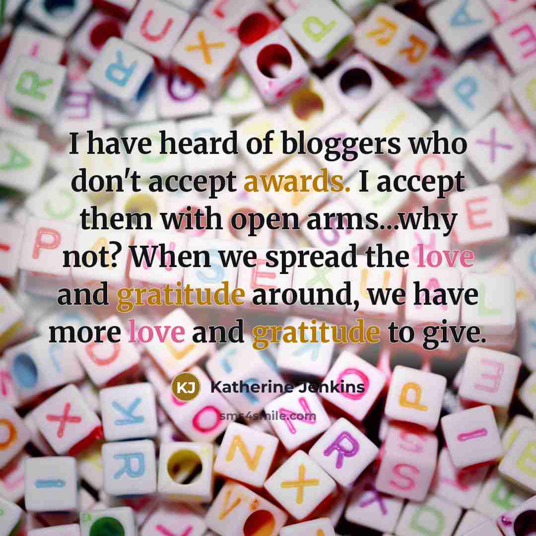 “I have heard of bloggers who don't accept awards. I…” quote by Katherine Jenkins