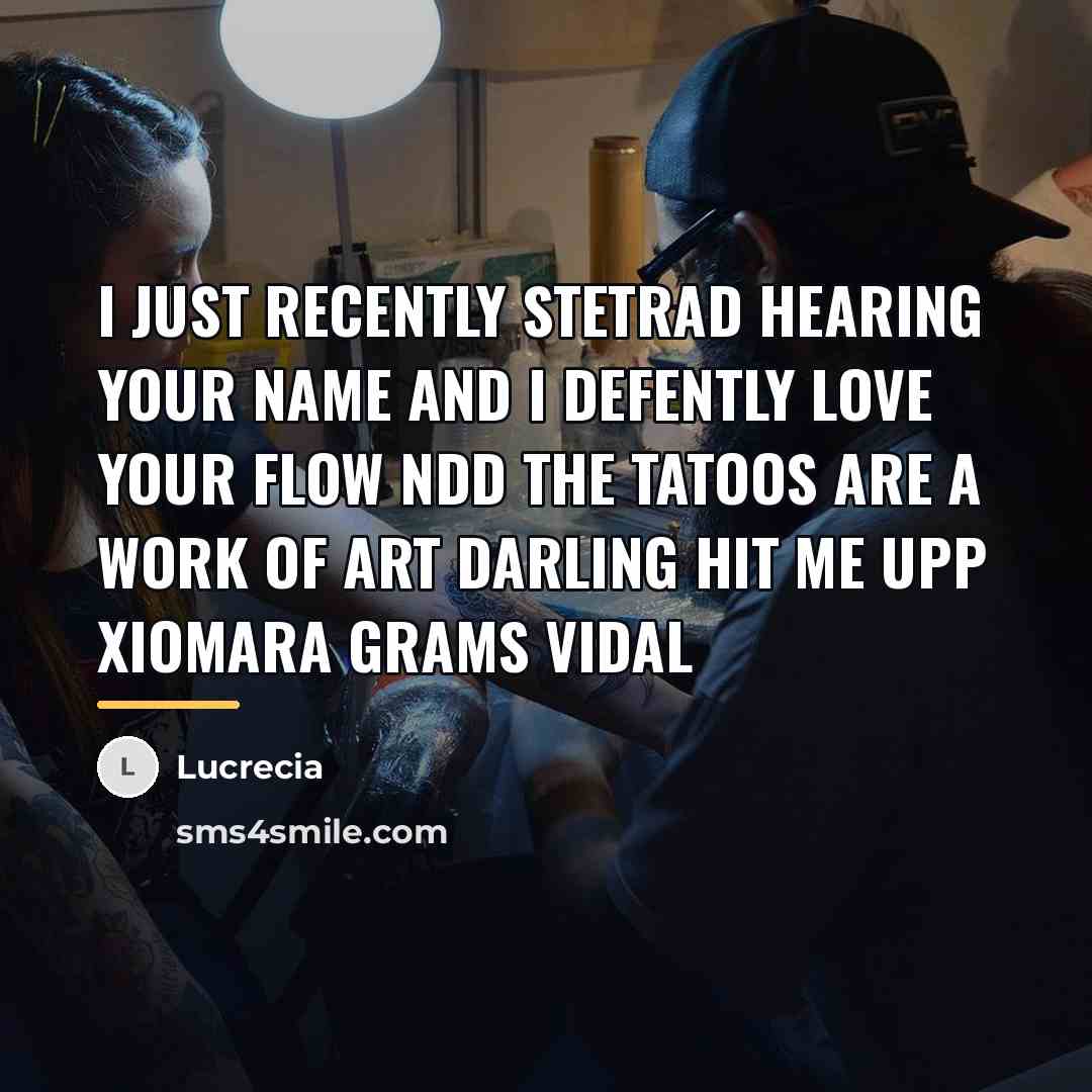 “I just Recently stetrad hearing your name and I defently…” quote by Lucrecia