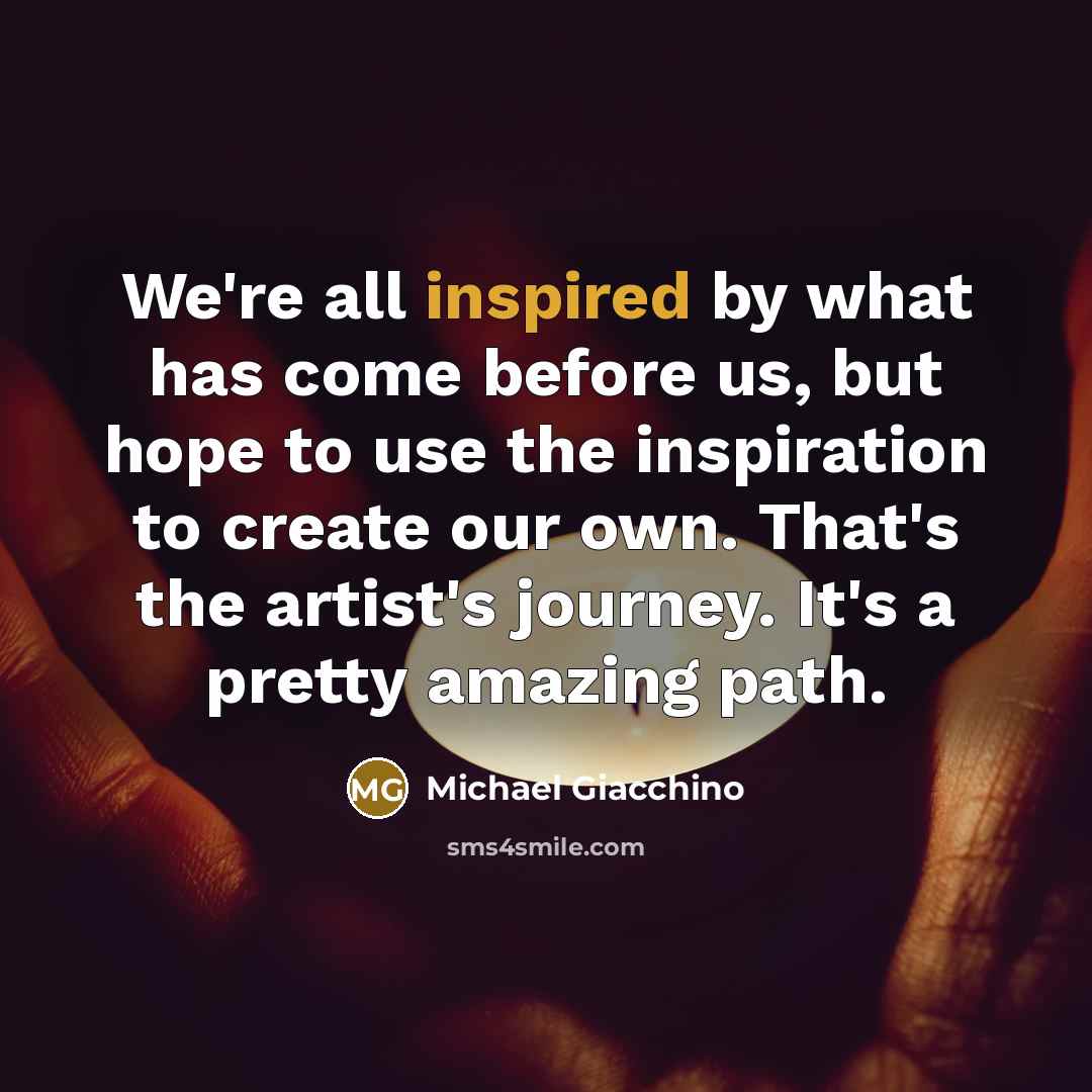 “We're all inspired by what has come before us, but…” quote by Michael Giacchino