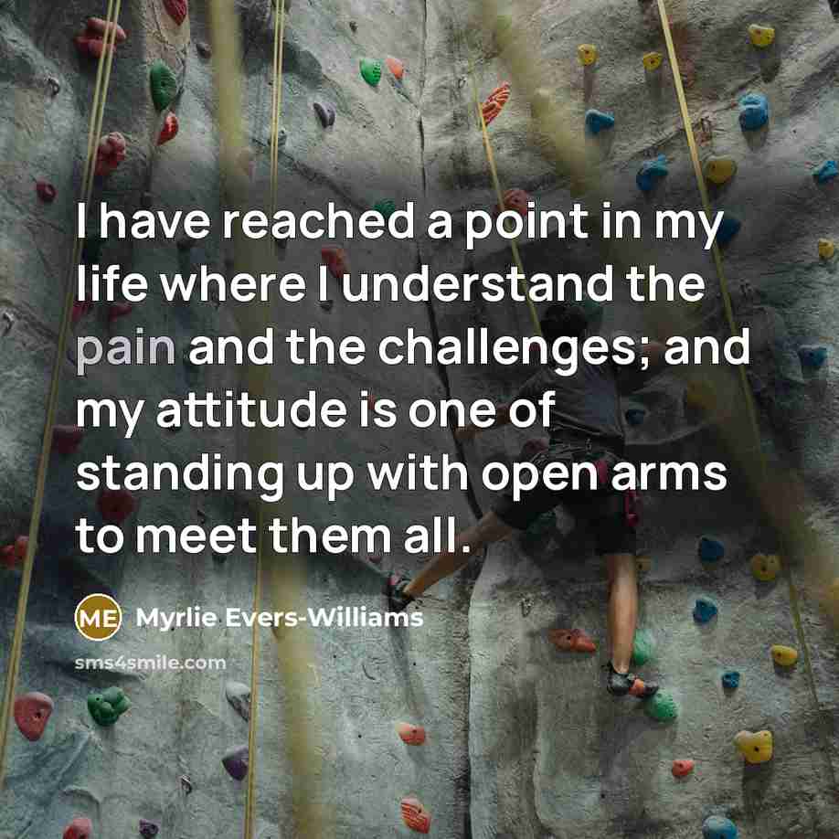 “I have reached a point in my life where I…” quote by Myrlie Evers-Williams