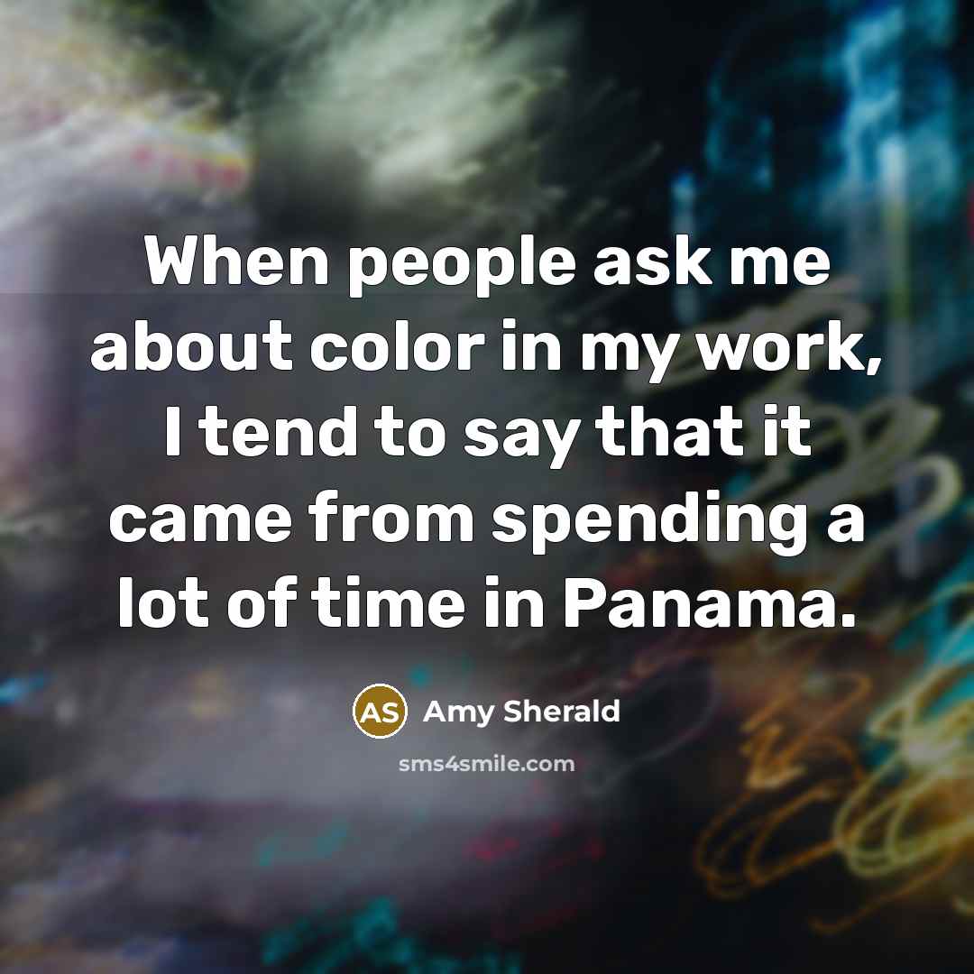 “When people ask me about color in my work, I…” quote by Amy Sherald