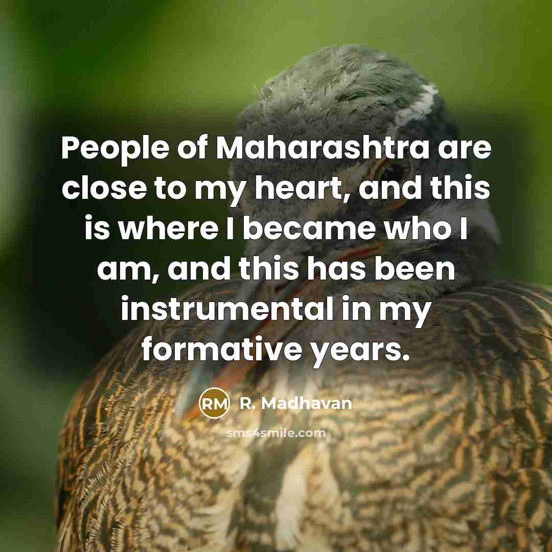 “People of Maharashtra are close to my heart, and this…” quote by R. Madhavan