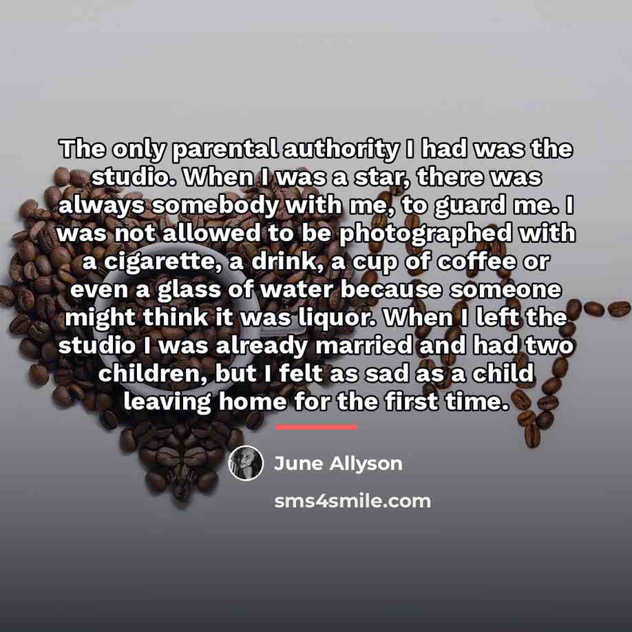 “The only parental authority I had was the studio. When…” quote by June Allyson