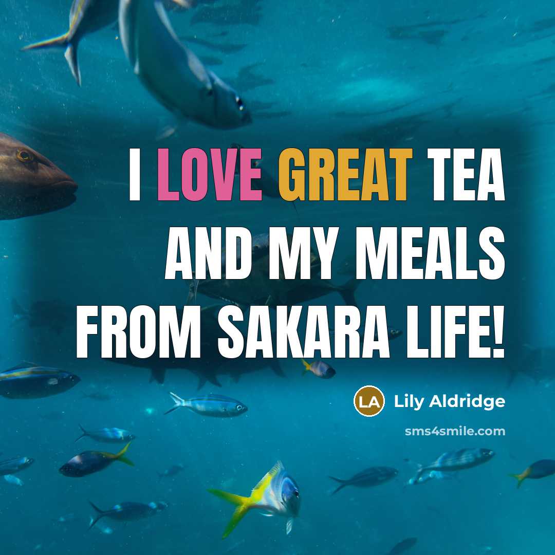 “I love great tea and my meals from Sakara Life!” quote by Lily Aldridge