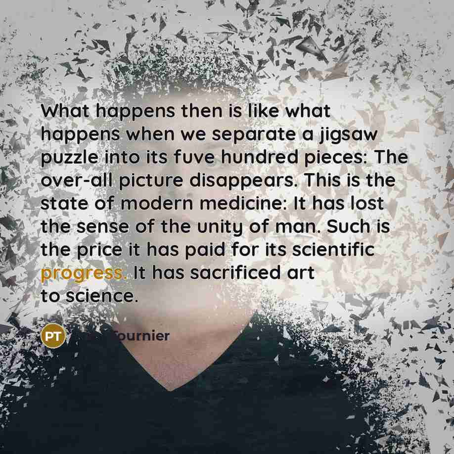 “What happens then is like what happens when we separate…” quote by Paul Tournier