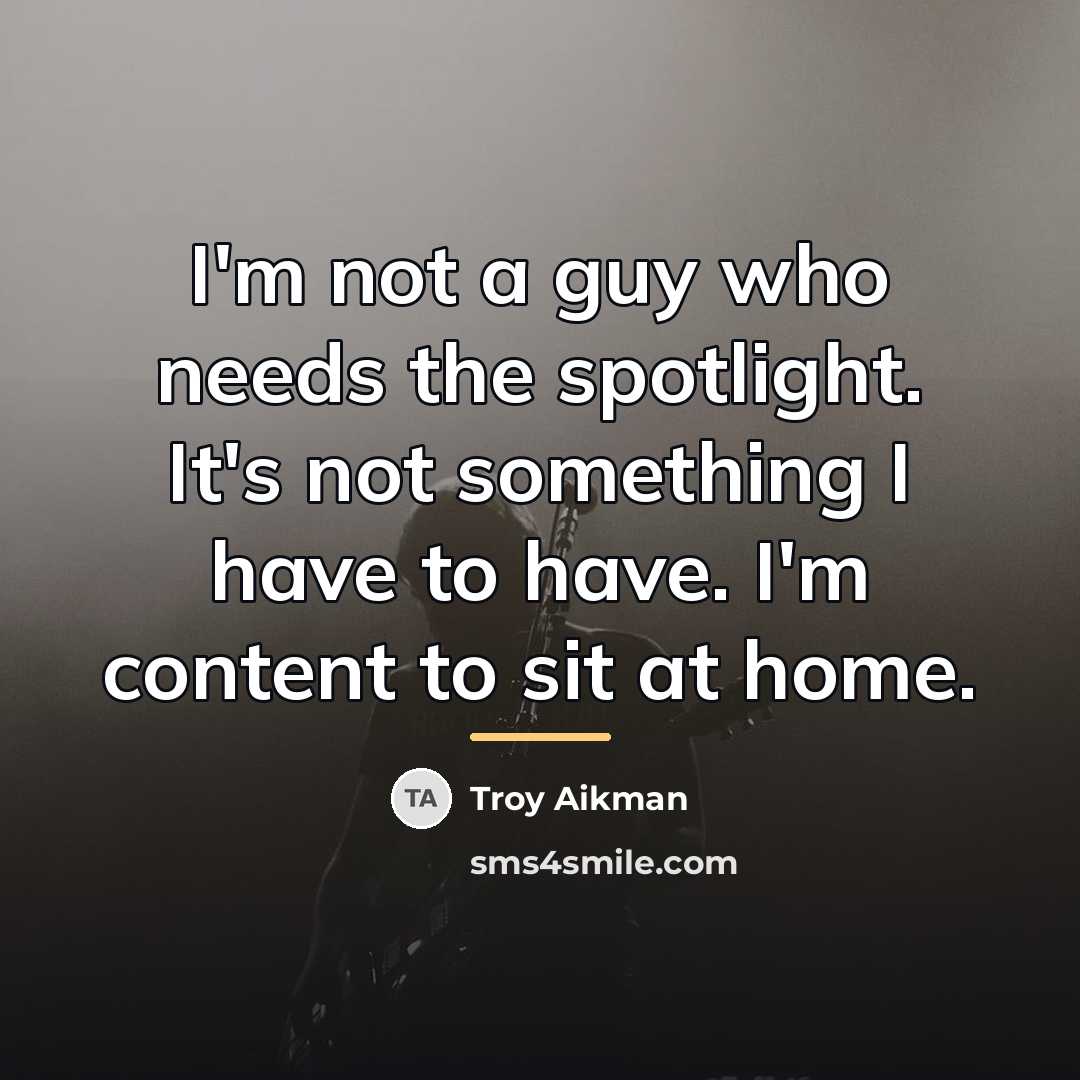 “I'm not a guy who needs the spotlight. It's not…” quote by Troy Aikman