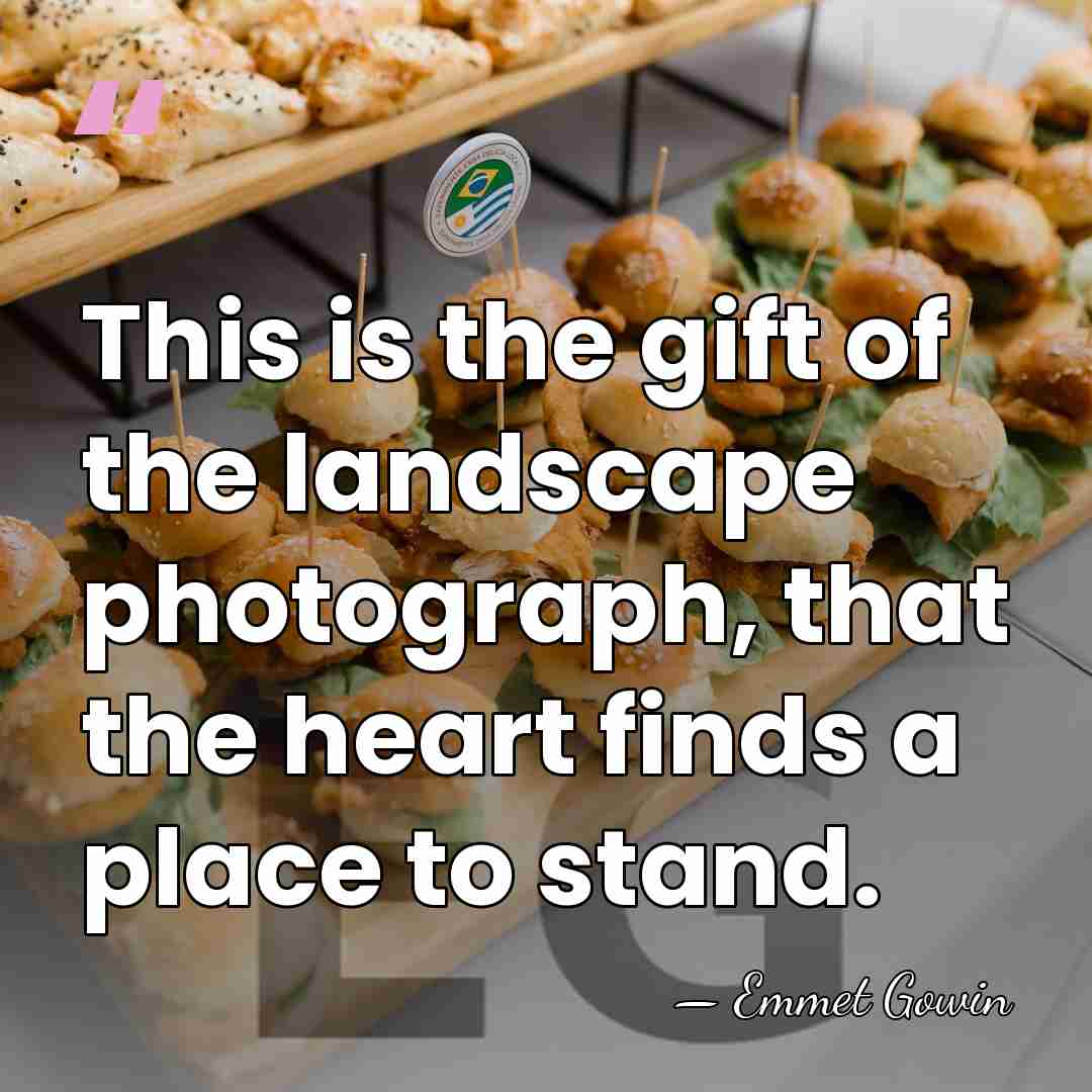 This is the gift of the landscape photograph, that the heart finds&hellip; - Emmet Gowin