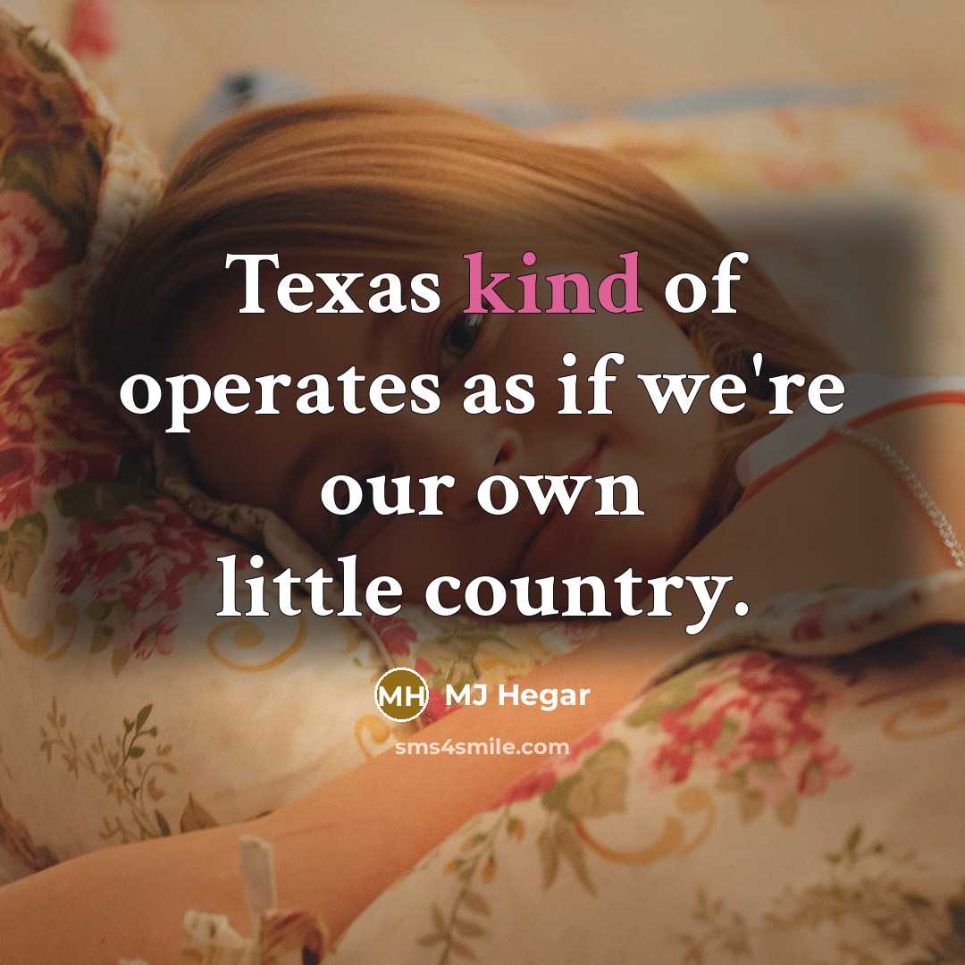 “Texas kind of operates as if we're our own little…” quote by MJ Hegar