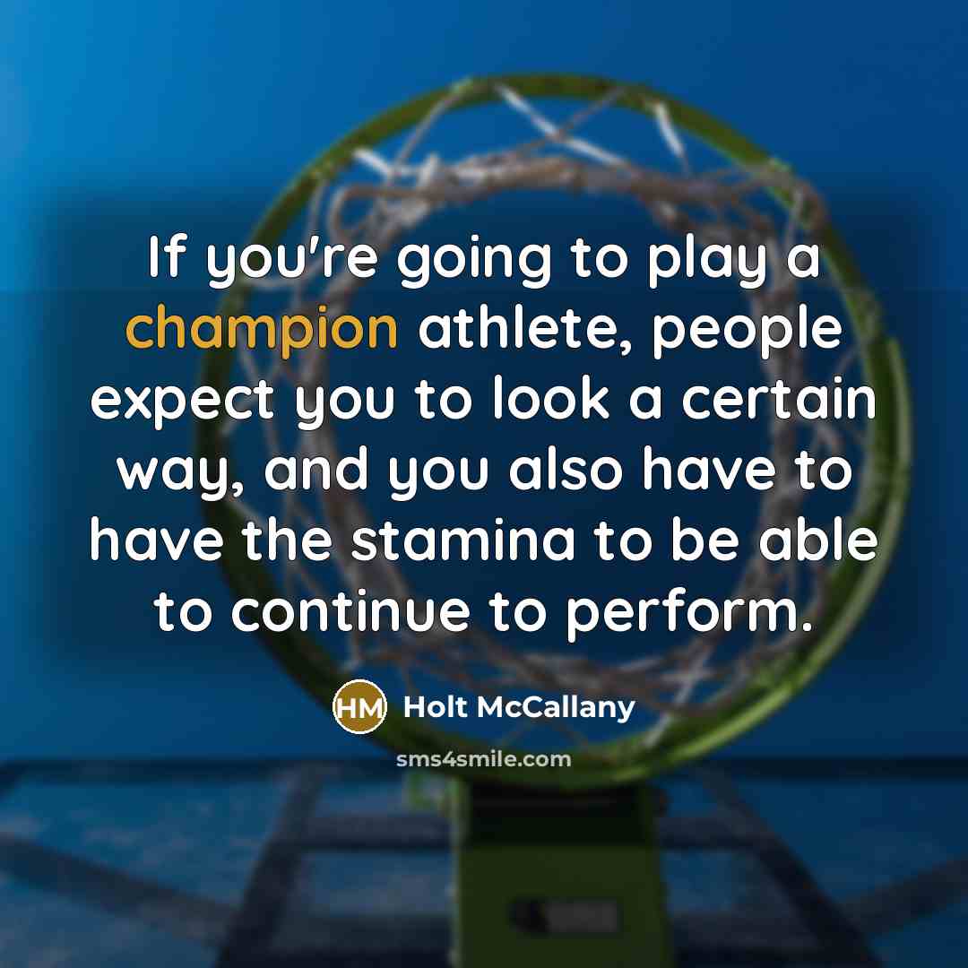“If you're going to play a champion athlete, people expect…” quote by Holt McCallany