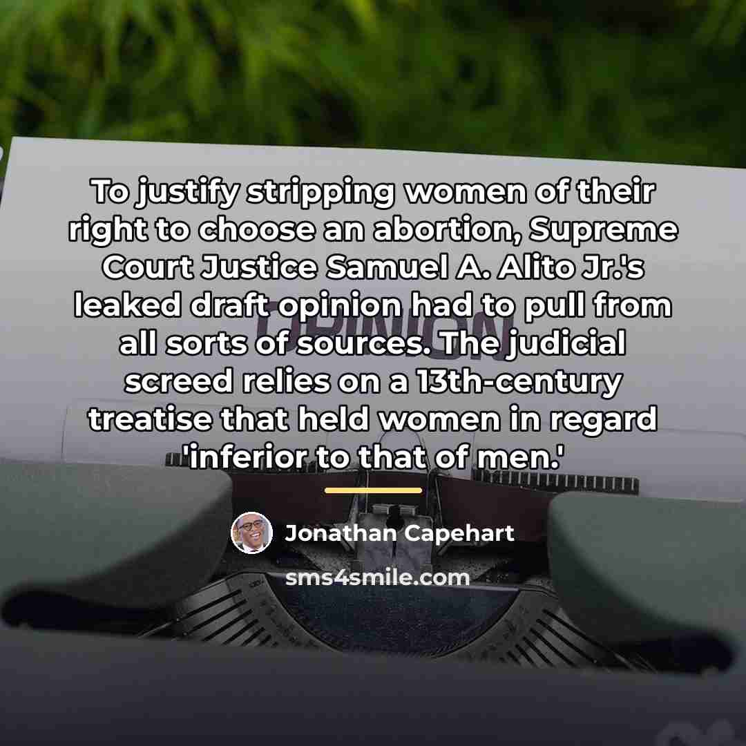 “To justify stripping women of their right to choose an…” quote by Jonathan Capehart