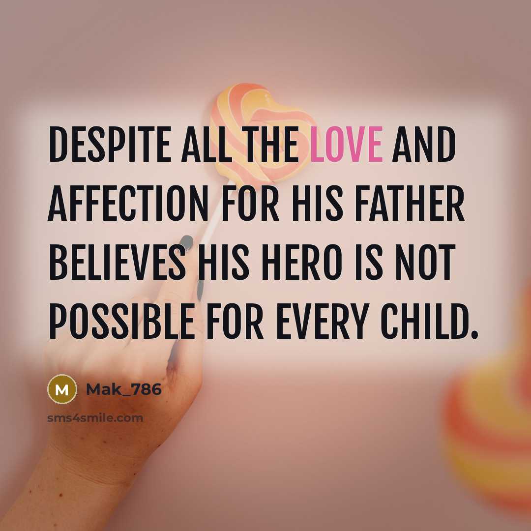 “Despite all the love and affection for his father believes…” quote by Mak_786