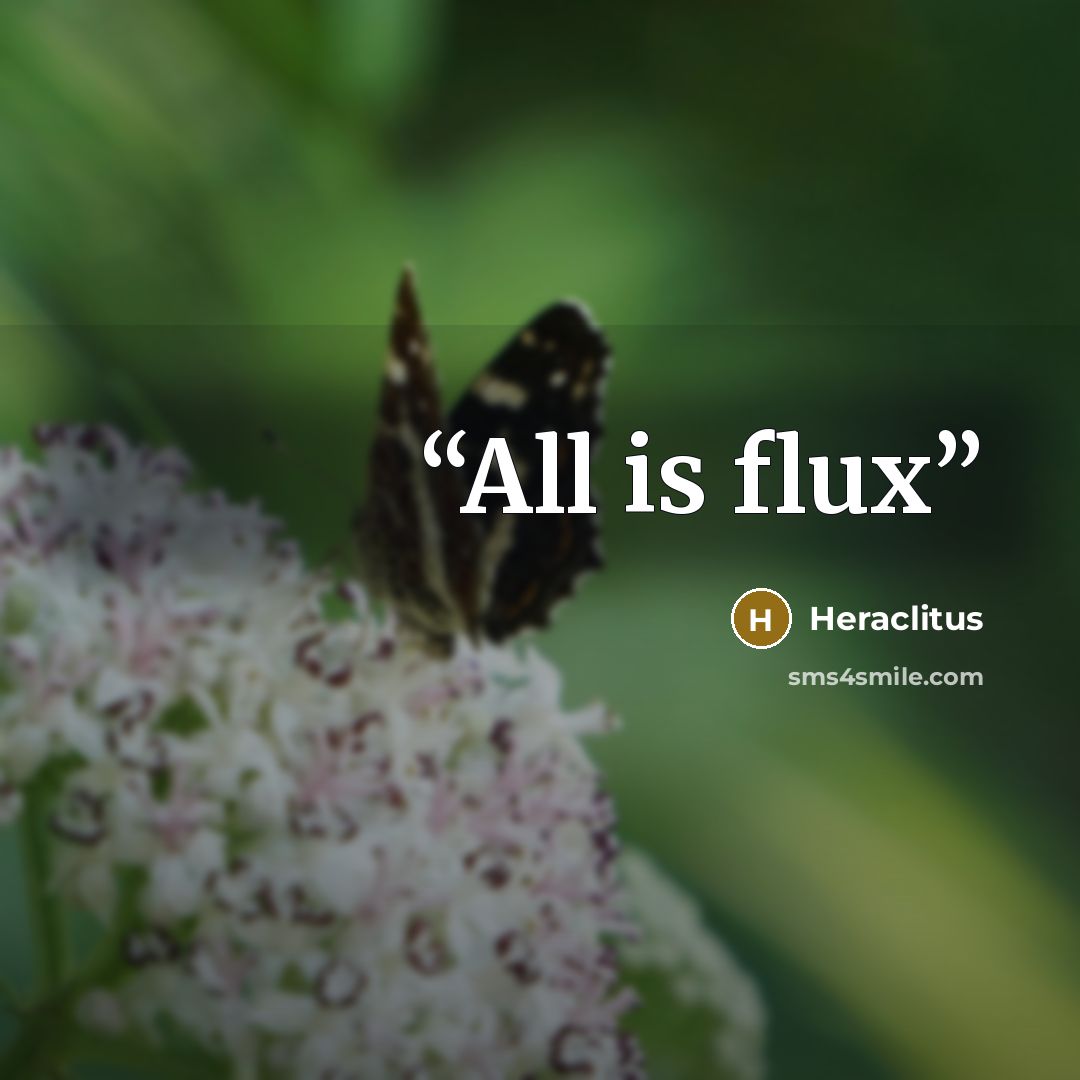 “All is flux” quote by Heraclitus