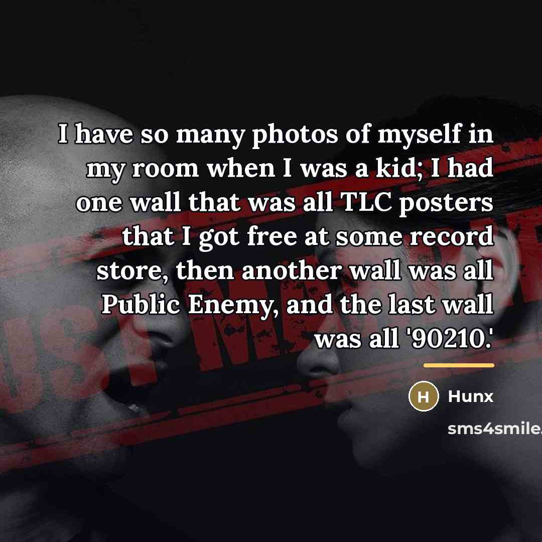 “I have so many photos of myself in my room…” quote by Hunx